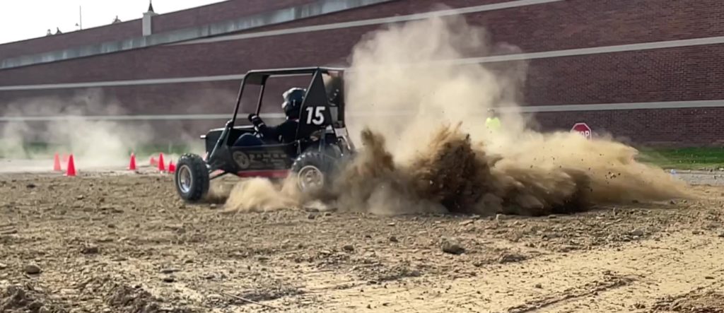 CWRU at SAE Baja's 2021 maneuverability course in Louisville, KY